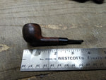 Vtg Imported Briar Stubby Smoking Tobacco Pipe with Saddle Stem