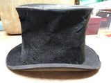Vtg Antique John Wanamaker Beaver Fur Stove Pipe Top Hat 1911 NY Phila Paris