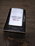 Vtg 1971 ZIPPO Lighter BMI Inc I Shall Pass Through This World But Once Box Nice