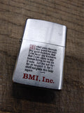 Vtg 1971 ZIPPO Lighter BMI Inc I Shall Pass Through This World But Once Box Nice
