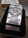 Vtg Sealed 1998 ZIPPO Lighter Jim Beam The World's Finest Bourbon w/Tin & Box!