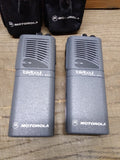 Motorola TalkAbout Distance DPS Two Way Radios Set of 2 w/Mic/Ear Piece Tested