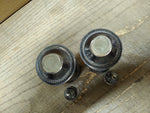 Vtg 925 Sterling Silver Weighted Salt and Pepper Shakers Glass Lined 4.25 in