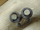 Vtg 925 Sterling Silver Weighted Salt and Pepper Shakers Glass Lined 4.25 in
