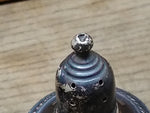 Vtg 925 Sterling Silver Weighted Salt and Pepper Shakers Glass Lined 4.25 in