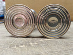 Vtg 925 Sterling Silver Weighted Salt and Pepper Shakers Glass Lined 4.25 in