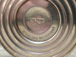 Vtg 925 Sterling Silver Weighted Salt and Pepper Shakers Glass Lined 4.25 in