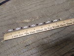 Vtg Gold Over 925 Sterling Silver 7.5 in Bracelet Unknown Stones Push Lock Clasp