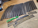 Vtg HO Train Lot Marklin Locomotive w/Cars Life Like Gen Store Buildings Tracks