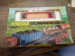 Vtg HO Train Car Loader Lot Life Like Tyco Cars Unloading Car Pipe Loader Boxes!