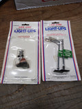 NOS 2 Pc Life Like Light Up Ho Trains Railroad Signal & Fluorescent Light Lot