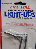 NOS 2 Pc Life Like Light Up Ho Trains Railroad Signal & Fluorescent Light Lot