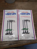 NOS 2 Pc Life Like Light Up Ho Trains Highway Light Lot