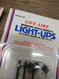 NOS 2 Pc Life Like Light Up Ho Trains Highway Light Lot