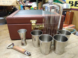 Portable Mixology Bartender Kit and Cocktail Shaker Set w/Leather Carry Case