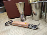 Portable Mixology Bartender Kit and Cocktail Shaker Set w/Leather Carry Case