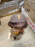 Vtg 1965 Effanbee Brownie Girl Scout 8.5" Doll Uniform Hat Opening Eye's Nice!