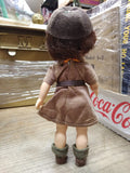 Vtg 1965 Effanbee Brownie Girl Scout 8.5" Doll Uniform Hat Opening Eye's Nice!