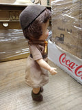 Vtg 1965 Effanbee Brownie Girl Scout 8.5" Doll Uniform Hat Opening Eye's Nice!