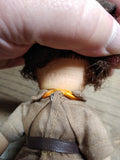 Vtg 1965 Effanbee Brownie Girl Scout 8.5" Doll Uniform Hat Opening Eye's Nice!