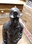 Vtg Handcrafted Coal Miner Sculpture Statue Made From Pennsylvania Hard Coal 11"