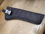 Vtg Large Black Canvas 12 inch Pistol Holster 6 inch Barrel Right Hand