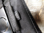 Vtg Large Black Canvas 12 inch Pistol Holster 6 inch Barrel Right Hand
