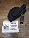 Uncle Mike's Sidekick Black Canvas 6" Pistol Holster 3" Barrel Right Hand