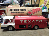 Vtg 1960s Texaco Jet Fuel Truck Steering Wheels Park Co 23" Pressed Steel w/Box!