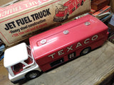 Vtg 1960s Texaco Jet Fuel Truck Steering Wheels Park Co 23" Pressed Steel w/Box!