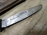 Vtg WW2 Robeson Shuredge USA Combat Fighting Knife Stacked Leather Handle Sheat
