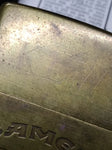 Vtg Zippo Camel Logo Brass Cigarette Lighter 1932 1992 Initial KLW Nice W/Box!