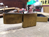 Vtg Zippo Camel Logo Brass Cigarette Lighter 1932 1992 Initial KLW Nice W/Box!