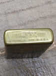Vtg Zippo Camel Logo Brass Cigarette Lighter 1932 1992 Initial KLW Nice W/Box!