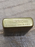 Vtg Zippo Camel Logo Brass Cigarette Lighter 1932 1992 Initial KLW Nice W/Box!