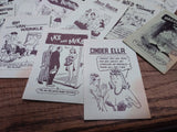 Vtg 12 Pc 1955 Erotic Adult Cartoon Mini Joke Book Lot McCoy Print Shop Chicago