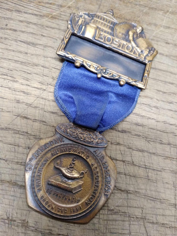 Vtg American Numismatic Assoc 57th Ann Conv Aug 21-25 1948 Boston Medal Ribbon