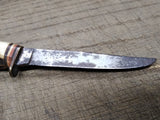 Vtg Edge Mark 489 Solingen Germany Fixed Blade Hunting Knife Antler Stag Handle