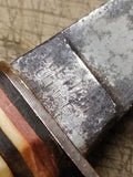 Vtg Edge Mark 489 Solingen Germany Fixed Blade Hunting Knife Antler Stag Handle