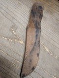 Vtg Case XX USA Fixed Blade Knife Stacked Leather Handle 9" with Leather Sheath