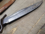 Vtg Forest Friend Fixed Blade Hunting Knife Stacked Leather Handle Sheath Japan!