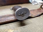 Vtg Schrade Walden H 15 Fixed Blade Hunting Knife Stacked Leather Handle Sheath