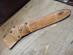 Vtg 1980s Czechoslovakian 1342c Bayonet Fighting Knife 11 1/8" Leather Scabbard