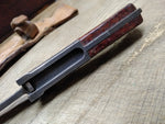 Vtg 1980s Czechoslovakian 1342c Bayonet Fighting Knife 11 1/8" Leather Scabbard