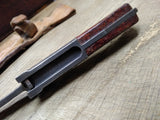 Vtg 1980s Czechoslovakian 1342c Bayonet Fighting Knife 11 1/8" Leather Scabbard
