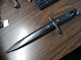Vtg WW2 TOLEDO Spanish Mauser M1941 Bolo Bayonet Fighting Knife w/Scabbard