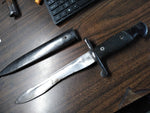Vtg WW2 TOLEDO Spanish Mauser M1941 Bolo Bayonet Fighting Knife w/Scabbard