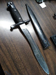 Vtg WW2 TOLEDO Spanish Mauser M1941 Bolo Bayonet Fighting Knife w/Scabbard