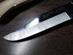 Vtg Maxam Steel 420 Stainless Fixed Blade Hunting Knife 5.75" Wood Handle Sheath
