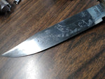 Vtg T Gomez Fixed Blade Bowie Knife Hand Engraved Eagle Pommel 12.5" Mexico Nice